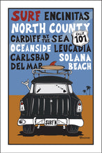 Load image into Gallery viewer, NORTH COUNTY ~ SAN DIEGO ~ SURF NOMAD ~ SURF BREAKS ~ SAND LINES ~ 12x18