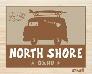 NORTH SHORE ~ SURF BUS ~ CATCH SAND ~ 16x20