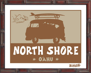 NORTH SHORE ~ SURF BUS ~ CATCH SAND ~ 16x20