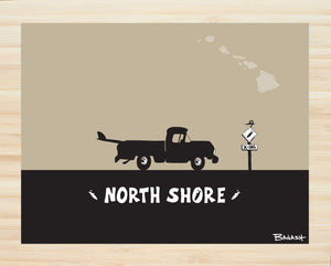 NORTH SHORE ~ SURF PICKUP ~ 16x20