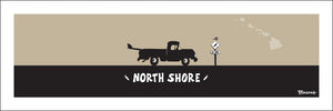 NORTH SHORE ~ SURF PICKUP ~ 8x24