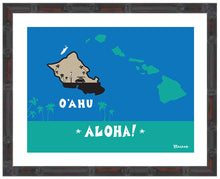 Load image into Gallery viewer, ALOHA ~ OAHU ISLAND ~ ISLANDS ~ 16x20