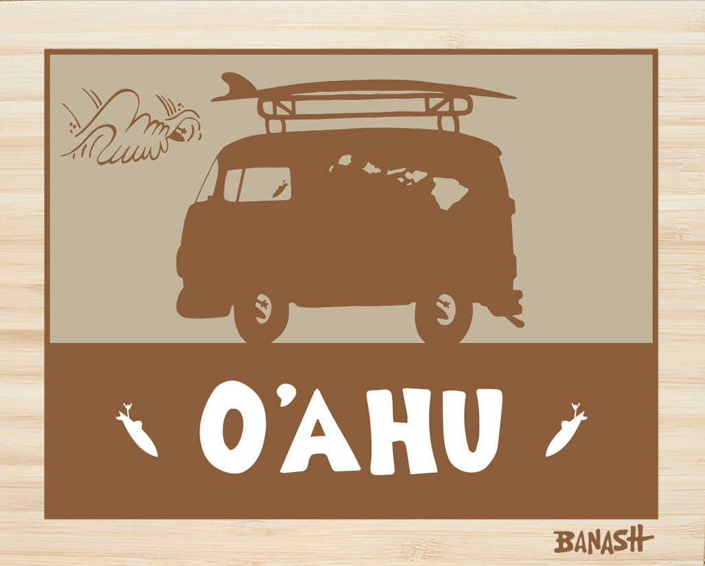 OAHU ~ CATCH SAND ~ BUS ~ BAMBOO
