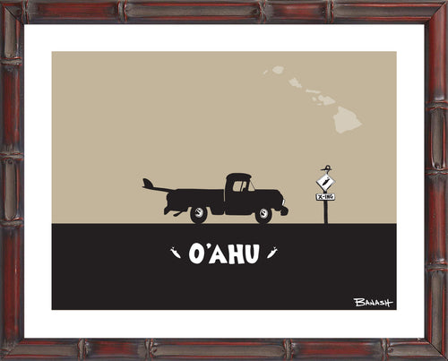 OAHU ~ SURF PICKUP ~ 16x20