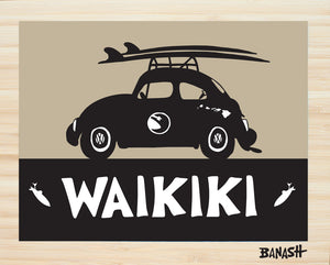 WAIKIKI ~ SURF BUG ~ 16x20