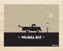 Load image into Gallery viewer, WAIMEA BAY ~ SURF PICKUP ~ 16x20