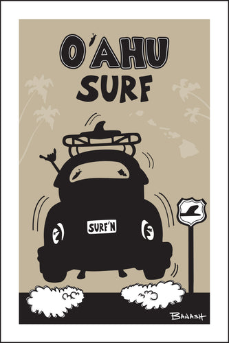 OAHU SURF ~ SURF BUG TAIL AIR ~ 12x18