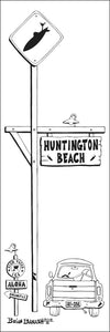 HUNTINGTON BEACH TOWN ~ SURF XING ~ 8x24