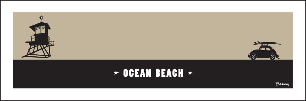 OCEAN BEACH ~ SURF BUG ~ TOWER ~ 8x24