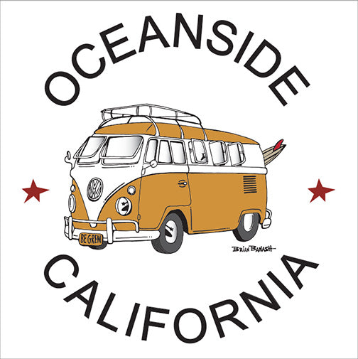 OCEANSIDE ~ CALIF STYLE BUS ~ 12x12