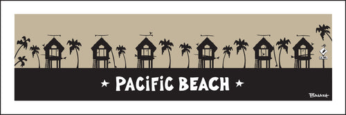 PACIFIC BEACH ~ SURF HUTS ~ 8x24