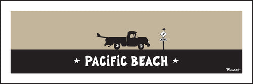 PACIFIC BEACH ~ SURF PICKUP ~ 8x24