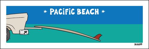 PACIFIC BEACH ~ TAILGATE SURFBOARD ~ 8x24