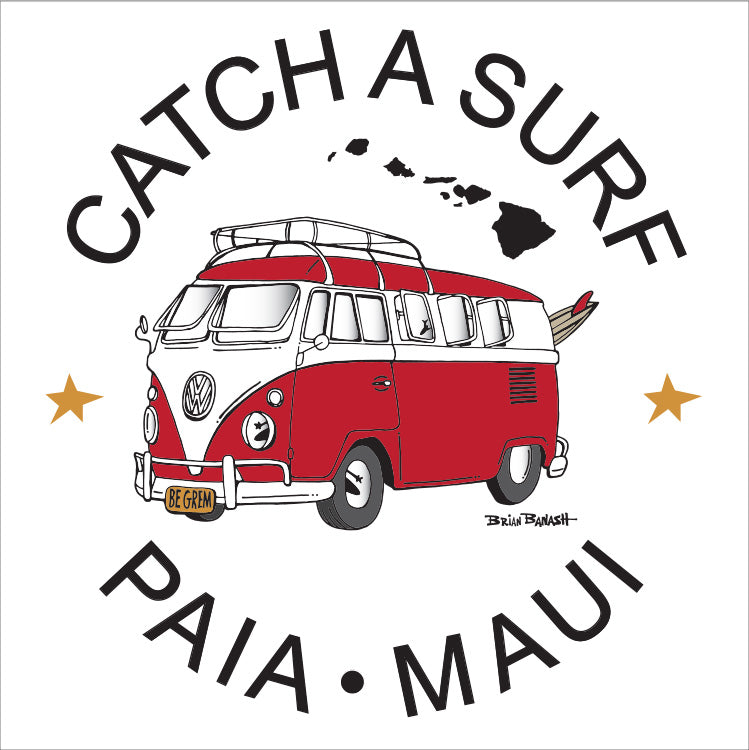 PAIA MAUI ~ CATCH A SURF ~ SURF BUS ~ 12x12