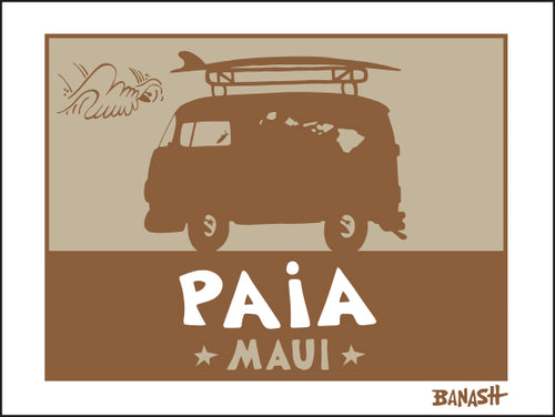 PAIA ~ SURF BUS ~ CATCH SAND ~ 16x20