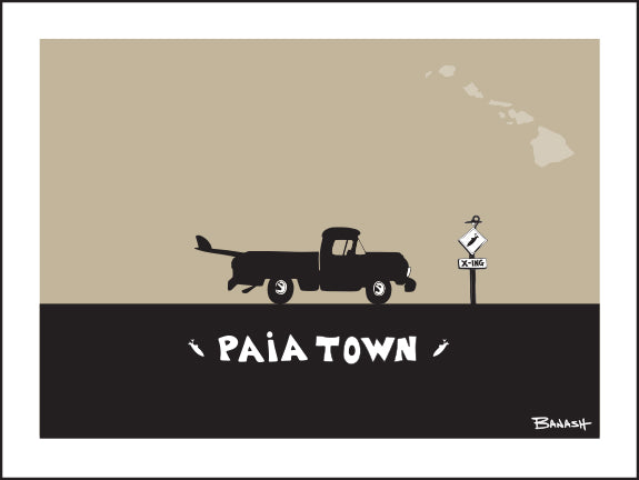 PAIA TOWN ~ SURF PICKUP ~ 16x20