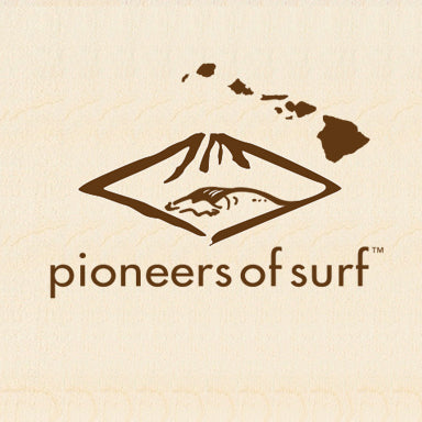 PIONEERS OF SURF ~ LOGO ~ HAWAII ~ 6x6