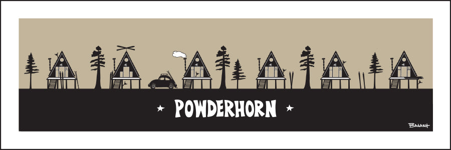 POWDERHORN ~ SKI HUTS ~ 8x24