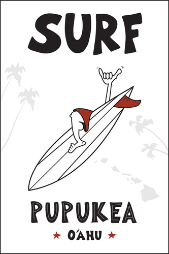SURF ~ PUPUKEA ~ 12x18