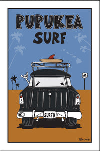 PUPUKEA SURF ~ SURF NOMAD TAIL ~ SAND LINES ~ 12x18