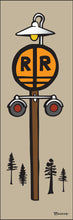Load image into Gallery viewer, RAIL ROAD CROSSING SIGN POST ~ 8x24