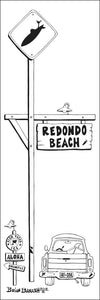 REDONDO BEACH ~ TOWN SURF XING ~ 8x24