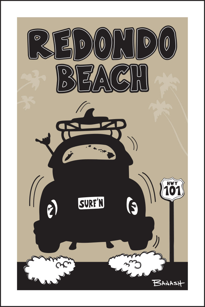 REDONDO BEACH ~ SURF BUG TAIL AIR ~ 12x18