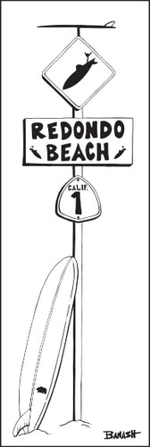 REDONDO BEACH ~ LONGBOARD ~ SURF XING ~ 8x24