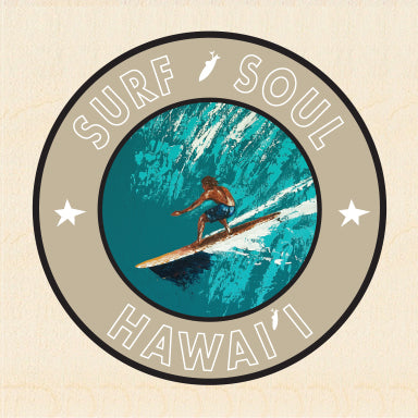 RIGHT FACE ~ SURF SOUL ~ HAWAII ~ 6x6