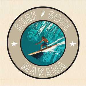 RIGHT FACE ~ SURF SOUL ~ MAKAHA ~ 6x6