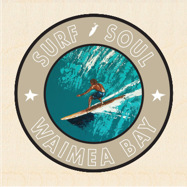 RIGHT FACE ~ SURF SOUL ~ WAIMEA BAY ~ 6x6