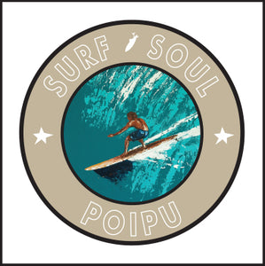 SURF SOUL ~ POIPU ~ RIGHT FACE ~ 6x6