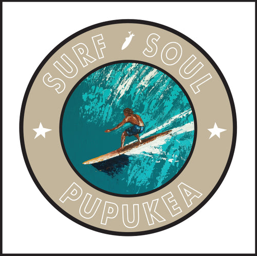 RIGHT FACE ~ SURF SOUL ~ PUPUKEA ~ 12x12