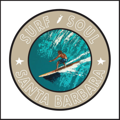 SURF SOUL ~ SANTA BARBARA ~ RIGHT FACE ~ 12x12