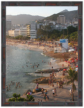 Load image into Gallery viewer, BRAZIL ~ RIO DE JANEIRO ~ BEACH CULTURE ~ BAMBOO FRAMED PRINT ~ 11x14