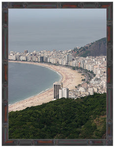 BRAZIL ~ RIO DE JANEIRO ~ BAMBOO FRAMED PRINT ~ 11x14