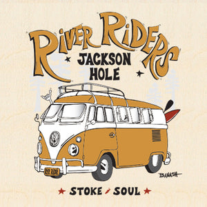 JACKSON HOLE ~ RIVER RIDERS ~ CALIF STYLE BUS ~ 6x6