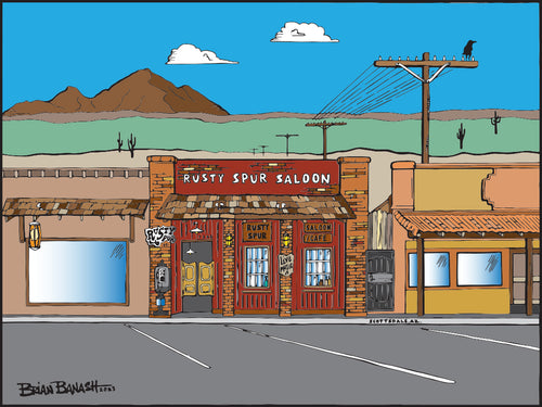 RUSTY SPUR SALOON ~ SCOTTSDALE ~ OLD TOWN ~ 16x20