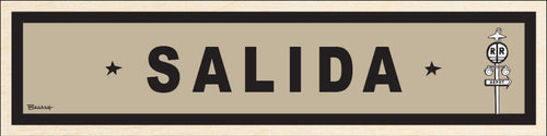 SALIDA ~ CATCH A RAIL ~ DEPOT ~ RR XING ~ 6x24