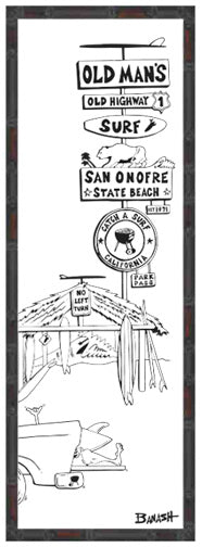 SAN ONOFRE ~ OLD MANS SHACK ~ 8x24