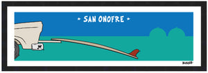 SAN ONOFRE ~ TAILGATE SURFBOARD ~ 8x24