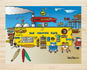 SAN ONOFRE CAFE ~ 16x20
