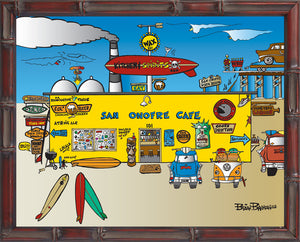 SAN ONOFRE CAFE ~ 16x20