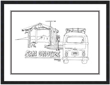 Load image into Gallery viewer, SAN ONOFRE ~ OLD MANS SHACK ~ SURF BUS TAIL ~ 16x20
