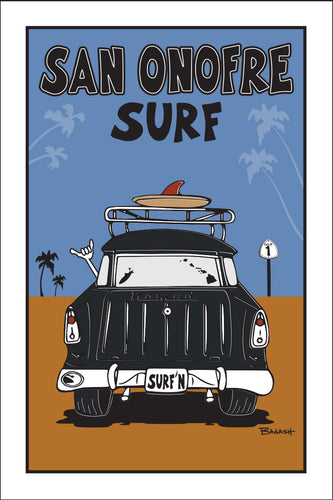 SAN ONOFRE SURF ~ SURF NOMAD TAIL ~ SAND LINES ~ 12x18