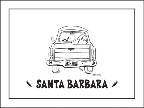 SANTA BARBARA ~ CATCH A LINE ~ SURF PICKUP ~ 16x20