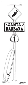 SANTA BARBARA ~ LONGBOARD ~ SURF XING ~ 8x24