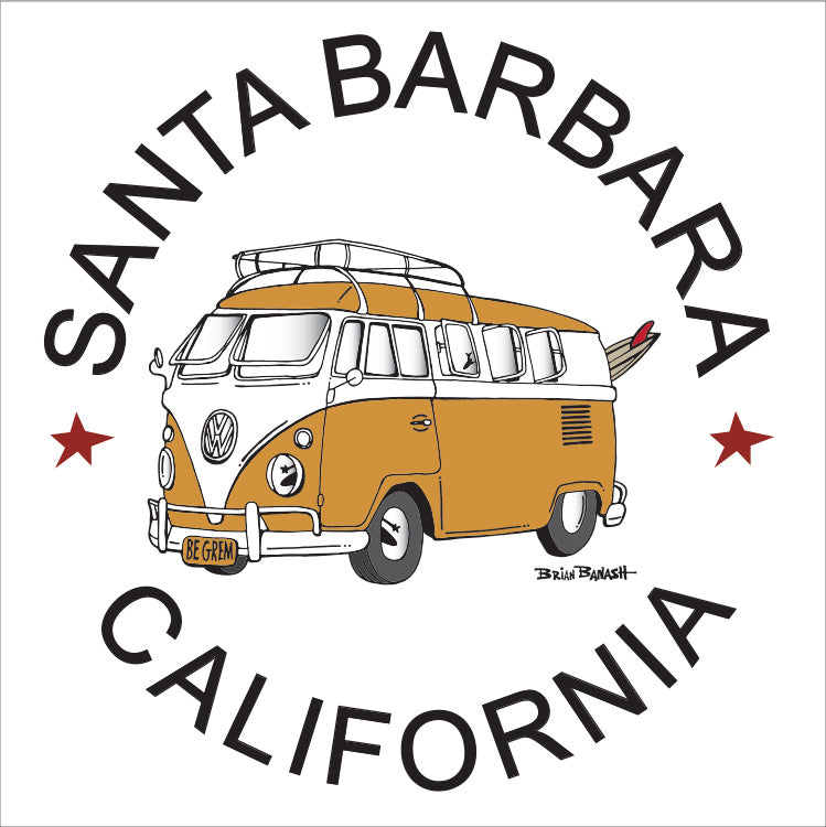 SANTA BARBARA ~ CALIF STYLE BUS ~ 12x12