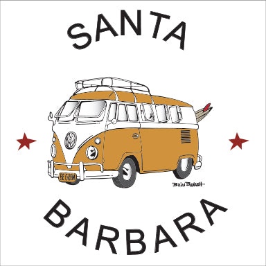 SANTA BARBARA ~ CALIF STYLE BUS ~ 12x12