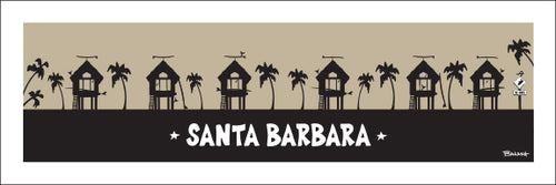 SANTA BARBARA ~ SURF HUTS ~ 8x24